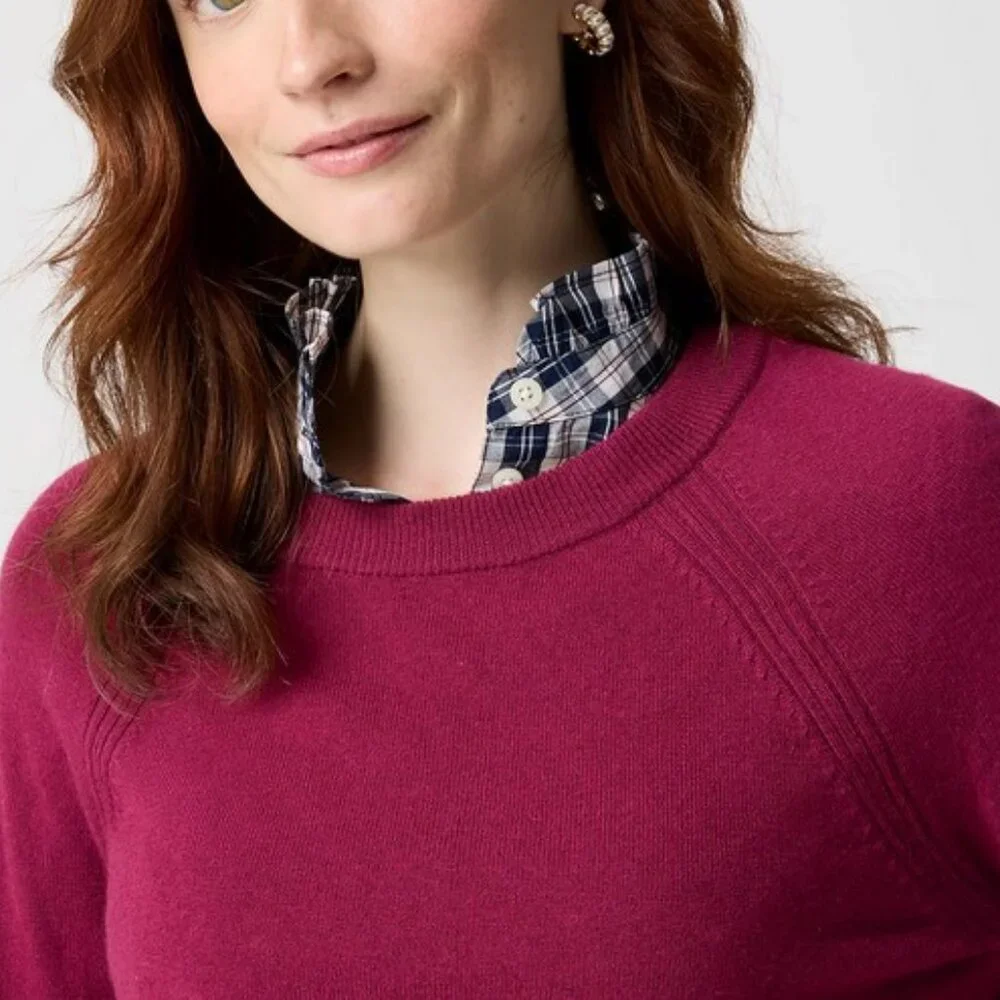 J. Crew Wool-blend boyfriend sweater 2X